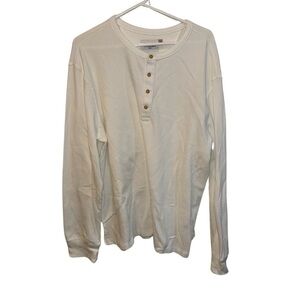 Goodfellow & Co White Long Sleeve Tee Soft Knit